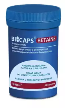 ForMeds Bicaps Betaine 60 kapsułek wegańskich Artykuły Spożywcze