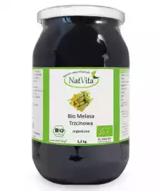 NATVITA MELASA TRZCINOWA BIO 1200 G Artykuły Spożywcze Cukier