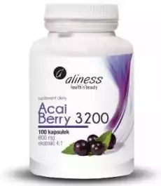 Acai Berry 3200 100 kaps Aliness Artykuły Spożywcze