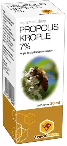 Propolis 7 krople 20ml Zdrowie i uroda Zdrowie Leki Przeziębienie i grypa