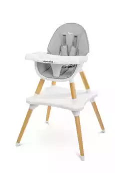 Krzesełko do karmienia Caretero Tuva Grey Dla dziecka Akcesoria dla dzieci Karmienie dziecka Krzesełka do karmienia