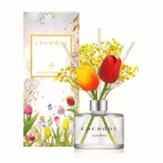 Cocodor Dyfuzor zapachowy z patyczkami i prawdziwymi kwiatami Flower Tulip Lovely Peony PDI30416 120 ml Dom i ogród Wyposażenie wnętrz Świece i aromaterapia