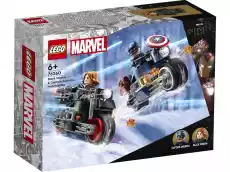 LEGO 76260 Super Heroes Motocykle Czarnej Wdowy i Kapitana Ameryki Dla dziecka Zabawki Klocki