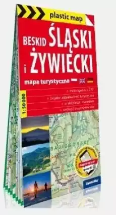 Plastic map Beskid Ślaski i Żywiecki w2022 Książki Turystyka mapy atlasy