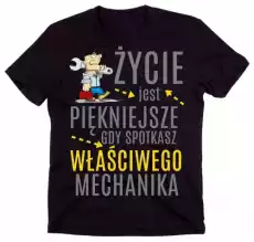 koszulka dla mechanika życie jest piękniejsze gdy spotkasz właściwego mechanika Odzież obuwie dodatki Odzież męska Koszulki męskie