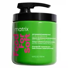 Matrix Food For Soft intensywnie nawilżająca maska do włosów suchych 500ml Zdrowie i uroda Kosmetyki i akcesoria Pielęgnacja i stylizacja włosów Maski do włosów