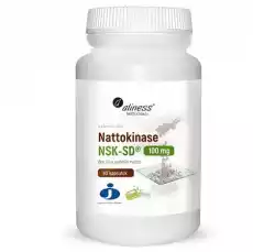 ALINESS NATTOKINASE NSKSD 100MG 60 KAPSUŁEK VEGE Zdrowie i uroda Zdrowie Witaminy minerały suplementy diety