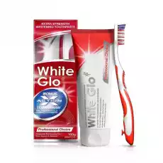 WHITE GLO Professional Choice wybielająca pasta do zębów 100ml szczoteczka Zdrowie i uroda Kosmetyki i akcesoria Pielęgnacja zębów i jamy ustnej