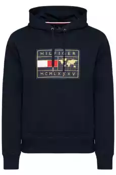 BLUZA MĘSKA TOMMY HILFIGER MW0MW18719 GRANATOWA Odzież obuwie dodatki Odzież męska Bluzy męskie