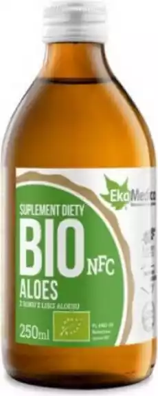 Aloes BIO suplement diety 250 ml EkaMedica Artykuły Spożywcze Produkty wegańskieroślinne