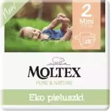 Moltex Ekologiczne pieluszki 2 Mini 36 kg 38 szt Dla dziecka Akcesoria dla dzieci Pielęgnacja i higiena dziecka Pieluszki