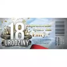 Zaproszenie Urodziny 18 10szt Prezenty Pakowanie prezentów