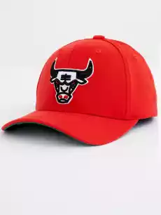 Czapka Snapback Mitchell Ness Chicago Bulls NBA Team Ground Stretch Czerwona Odzież obuwie dodatki Galanteria i dodatki Nakrycia głowy Czapki z daszkiem