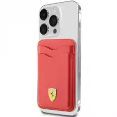 Ferrari Wallet Card Slot FEWCMRSIR czerwonyred MagSafe Leather 2023 Collection Odzież obuwie dodatki Galanteria i dodatki Plecaki