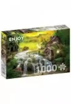 Puzzle 1000 Chatka z młynem wodnym Dla dziecka Zabawki Puzzle