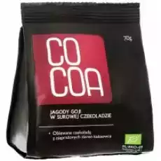 Cocoa Jagody goji w surowej czekoladzie 70 g Bio Artykuły Spożywcze Słodycze