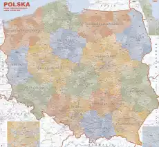 Administracyjna mapa Polski tablica magnetyczna suchościeralna Dom i ogród Wyposażenie wnętrz Dekoracja Dekoracje ścienne