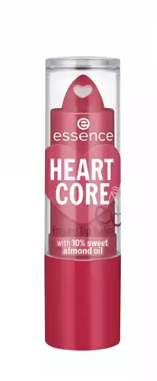 Essence HEART CORE balsam owocowy do ust 01 CRAZY CHERRY 3g Zdrowie i uroda Kosmetyki i akcesoria Pielęgnacja twarzy Pielęgnacja ust