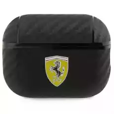 Ferrari FESAP2CABK AirPods Pro 2 cover czarnyblack On Track PU Carbon Telefony i akcesoria Akcesoria telefoniczne Etui