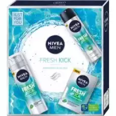 Nivea Men Fresh Kick pianka do golenia 200ml woda po goleniu 100ml antyperspirant w sprayu 150ml Zdrowie i uroda