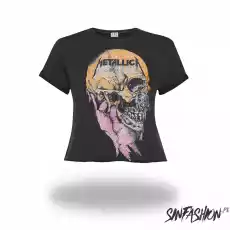 Tshirt damski Crop Top Metallica Sad But True Amplified Odzież obuwie dodatki Odzież damska Tshirty i koszulki damskie