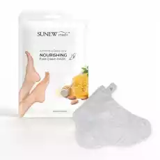 Nourishing Foot Cream Mask nawilżająca maska do stóp w formie skarpetek Migdał i Mleczko Pszczele Zdrowie i uroda Kosmetyki i akcesoria Pielęgnacja dłoni i stóp