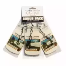 Yankee Candle Wiszący odświeżacz do samochodu Clean Cotton Car Jar Bonus Pack 3 szt Dom i ogród Wyposażenie wnętrz Odświeżacze powietrza