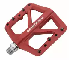 Rockbros pedały platformowe nylon czerwone m906rd Sport i rekreacja