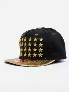 Czapka Z Daszkiem Snapback CzarnoZłota Royal Blue Slick Stars Odzież obuwie dodatki Galanteria i dodatki Nakrycia głowy Czapki z daszkiem