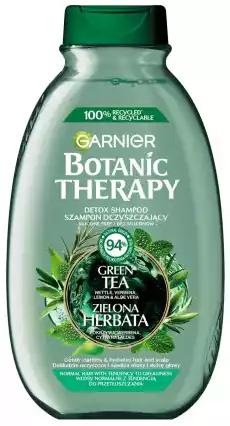 Garnier Botanic Therapy Zielona Herbata Eukaliptus Cytrus Szampon oczyszczający i orzeźwiający 400ml Zdrowie i uroda Kosmetyki i akcesoria Pielęgnacja i stylizacja włosów Szampony do włosów