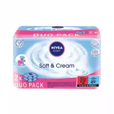 Nivea Baby Soft Cream chusteczki oczyszczające duopack 2x63szt Zdrowie i uroda Kosmetyki i akcesoria Pielęgnacja ciała