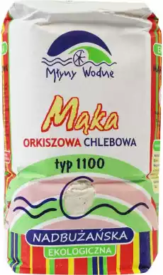 Młyny Wodne Mąka orkiszowa chlebowa nadbużańska typ 1100 BIO 1 kg Artykuły Spożywcze Zdrowa żywność