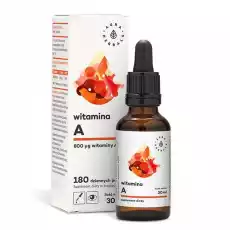 Aura Herbals Witamina A krople 30ml Sport i rekreacja Odżywki i suplementy Witaminy i minerały