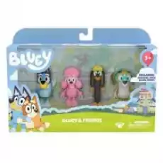 Bluey Figurki 4Pak Przyjaciele Dla dziecka Zabawki Figurki i makiety