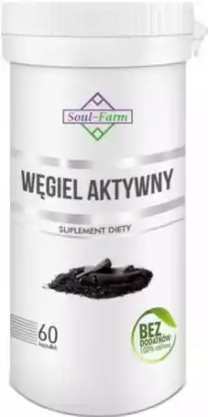 WĘGIEL AKTYWNY 300mg 60 KAPSUŁEK SOUL FARM Zdrowie i uroda Zdrowie Witaminy minerały suplementy diety