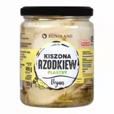 Kiszona Rzodkiew Biała Plastry Vegan 480 g 250 g Runoland Artykuły Spożywcze