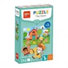 Puzzle edukacyjne 24 elementy Farma Apli Dla dziecka Zabawki Puzzle