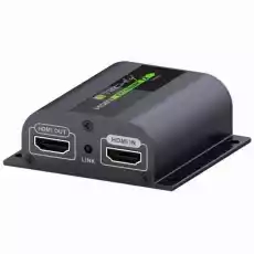 Techly Extender HDMI po skrętce Cat66a7 do 60m FullHD with IR Komputery Akcesoria komputerowe Inne akcesoria komputerowe