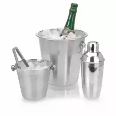 Zestaw barmański srebrny 4 elementy Dom i ogród Wyposażenie kuchni Akcesoria do alkoholu Shakery