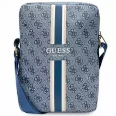 Guess Torba GUTB10P4RPSB 10 niebieskiblue 4G Stripes Tablet Bag Odzież obuwie dodatki Galanteria i dodatki Plecaki