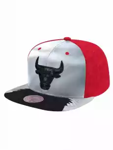 Czapka Snapback Chicago Bulls NBA Mitchell Ness Day 5 Szara Czerwona Odzież obuwie dodatki Galanteria i dodatki Nakrycia głowy Czapki z daszkiem