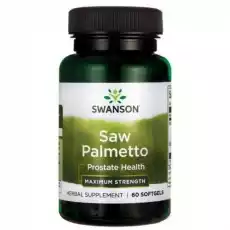 Saw Palmetto extract 320 mg 60 kaps Swanson Artykuły Spożywcze Produkty dietetyczne Suplementy