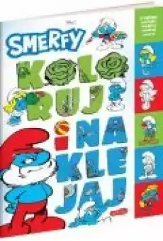 Smerfy Koloruj i naklejaj Książki Dla dzieci