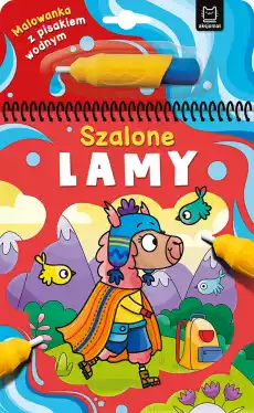 Szalone lamy Malowanka z pisakiem wodnym Książki Dla dzieci