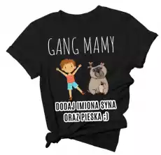 koszulka gang mamy z imionami córki oraz psa wzór 6 Odzież obuwie dodatki Odzież damska Tshirty i koszulki damskie