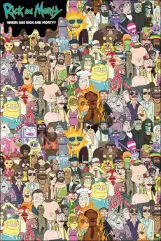 Rick and Morty Wheres Rick plakat Dom i ogród Wyposażenie wnętrz Dekoracja Obrazy i plakaty