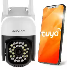 Kamera IP EasyCam obrotowa zewnętrzna WiFi LED 25m Tuya 4MP EC4PT12L16IR Biuro i firma Monitoring Akcesoria do monitoringu