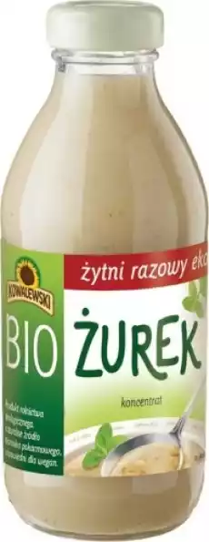 ŻUREK ŻYTNI RAZOWY KONCENTRAT BIO 320 ml KOWALEWSKI Artykuły Spożywcze Gotowe dania