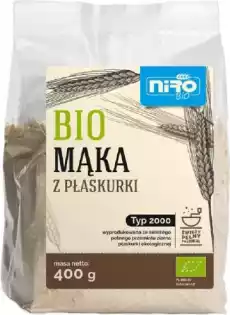 MĄKA Z PŁASKURKI BIO 400 g NIRO Artykuły Spożywcze Mąka