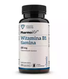 PHARMOVIT WITAMINA B1 TIAMINA 100 MG 60 KAPS Zdrowie i uroda Zdrowie